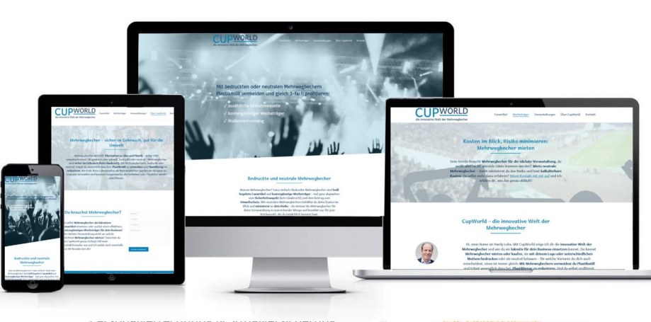 Website made by fullspectrum - CUPWORLD die innovative Welt der Mehrwegbecher