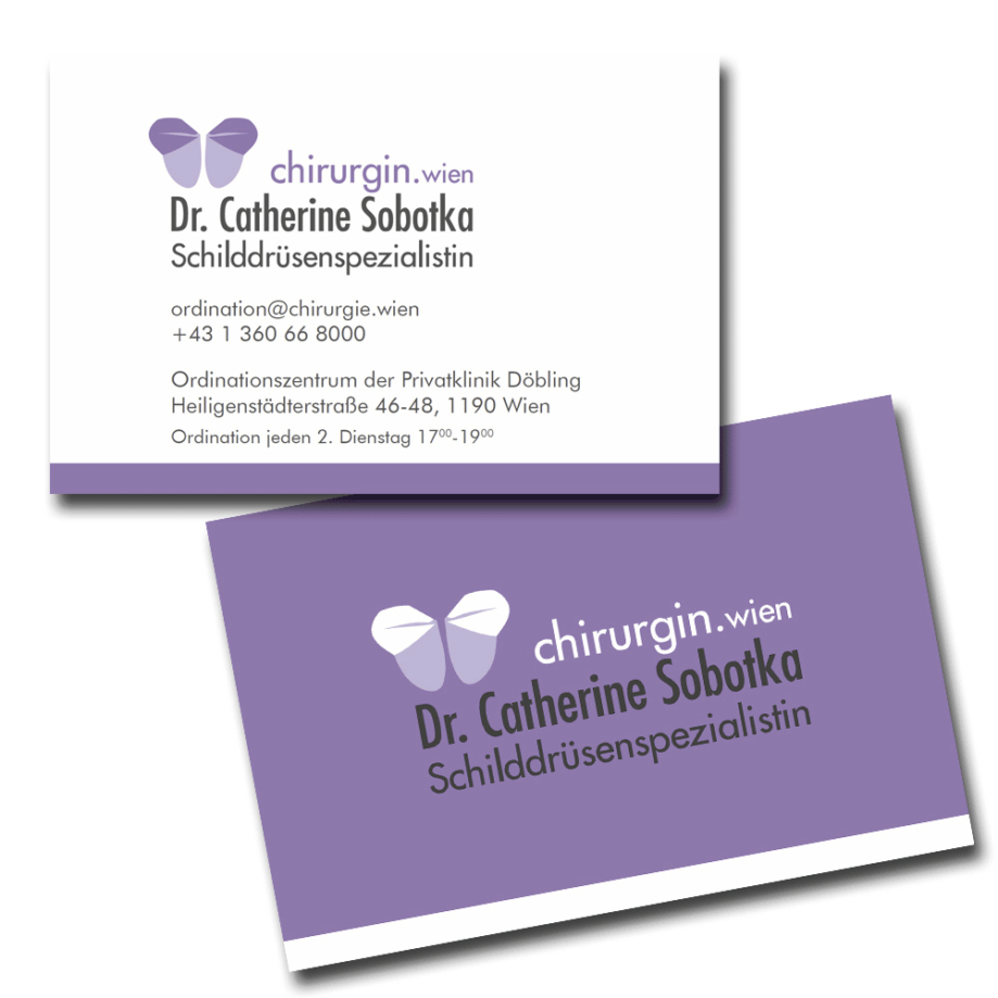 print fullspectrum - Visitenkarte für Dr. Catherine Sobotka - chirurgin.wien