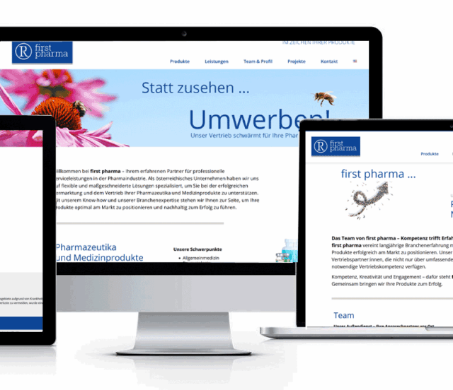 Website made by fullspectrum - www.firstpharma.at