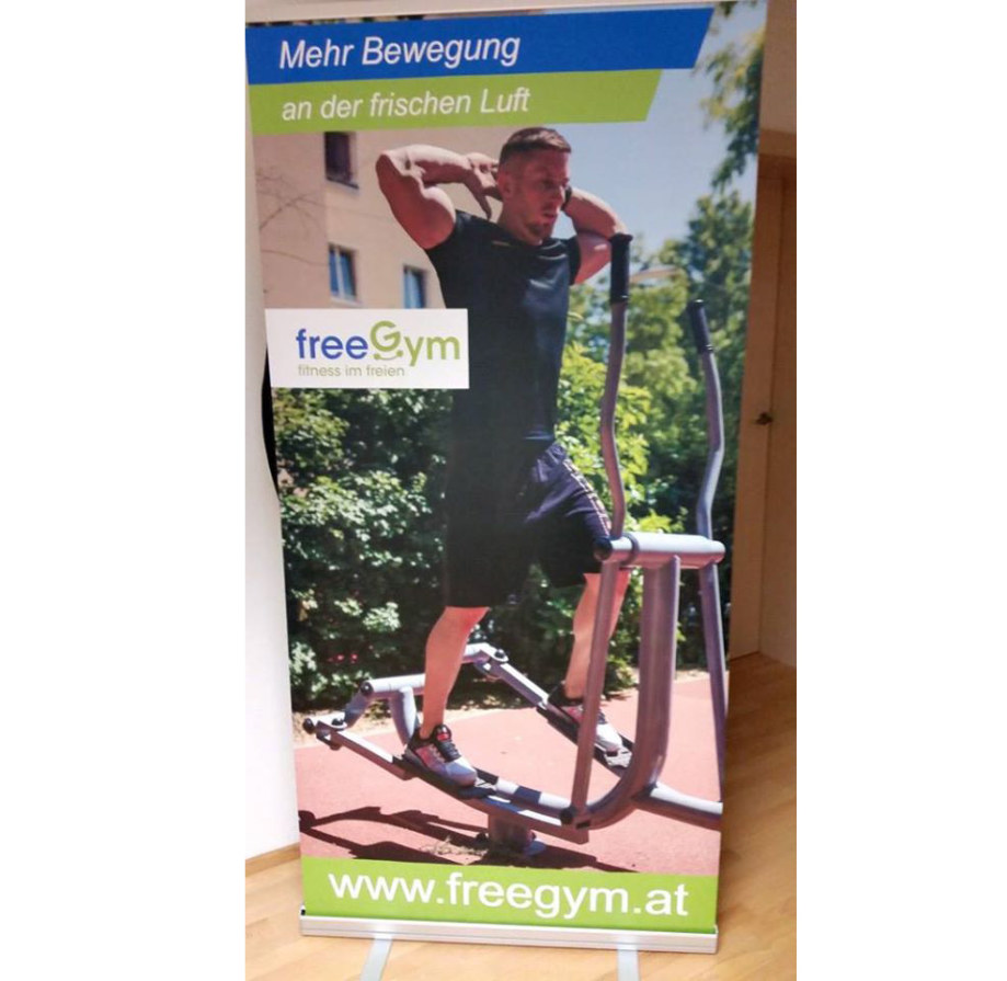 Werkstatt fullspectrum - Roll-Up für freeGym